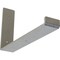 Ekena Millwork Steel Hanging Shelf Bracket, Hammered Silver 2"W x 12"D x 7"H BKTM02X12X07HSHSV - alternate 1